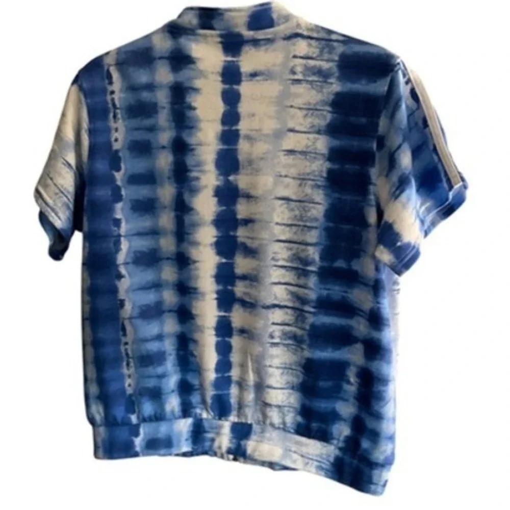 Ashley Sport Women Blue Tie Dye Tracksuit Set Zip‎ Jacket Cropped Joggers 10/12